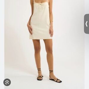 Rumored Cream Mini Dress